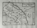 an old map of the town of gouvement in the middle of the 19th century