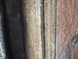 a close up view of a piece of wood with a hole in it