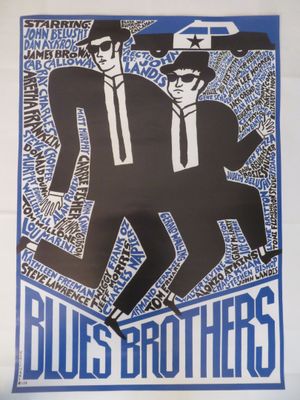 affiche de concert des Blues Brothers, New York, État de New York, États-Unis