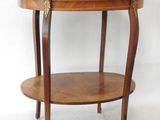 an image of a wooden table with two shelves