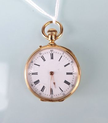 Montre de col en or jaune (18 carats), cache-poussière en or… - Photo 1