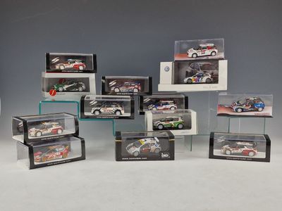 a lot of different models of cars in display cases