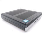 an image of a small computer with a blue sticker on it ' s side