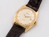 rolex a gentleman ' s 18ct gold automatic calendar wristwatch