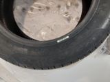 a tire that is sitting in a plastic container