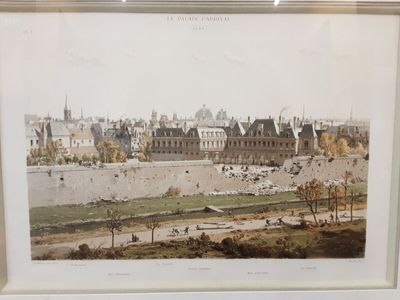 7 Gravures de Paris sous verre et encadrées, issue de "Paris…