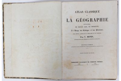 [ATLAS]. MONIN (V.). ATLAS CLASSIQUE DE LA GÉOGRAPHIE ANCIEN… - Photo 1