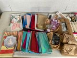 a table that has many different items on it