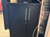 an image of a black cabinet in a store