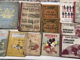 a lot of books on a table on a table