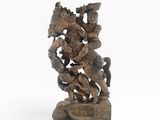 an image of a statue of a man on a horse with a bunch of people