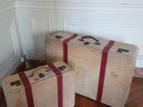 deux bagages posés l'un à côté de l'autre sur le sol