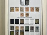 a book with a bunch of stamps on it