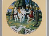 la couverture d'un livre représentant trois nus dans une forêt
