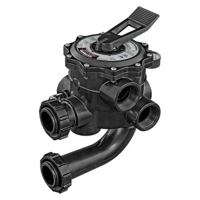 a close up of a black water meter on a white background
