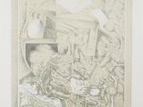 an image of a drawing of a group of people in a room