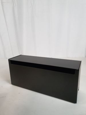 the black box is empty and ready to be used as a gift
