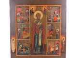 an old wooden icon of the mother of jesus and her children