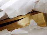 a piece of paper that has been torn open