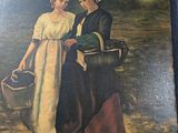 a painting of a man and a woman holding buckets of water