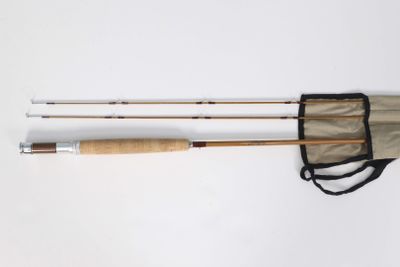 Canne à Pêche Mouche Hardy Knockabout Bambou Refendu Ancienne