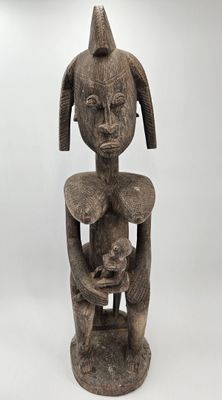 Mali: plateau Dogon ancien commerce Haute Volta. Femme avec … - Photo 1