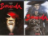 the covers of two books are shown on a gray surface