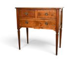 image d'une commode en bois sur fond blanc