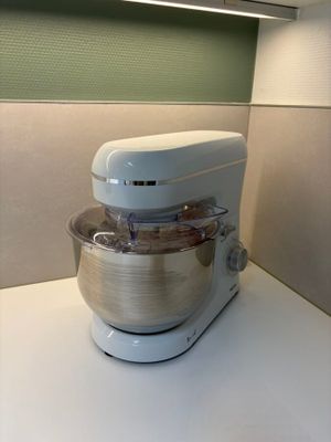 an image of a mixer on a counter in a kitchen