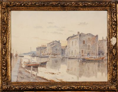 Lina BILL (1855-1936) : Le Miroir aux oiseaux des Martigues. - Photo 1