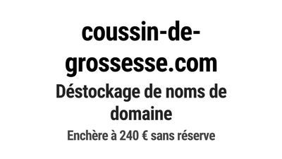 Nom de domaine coussin-de-grossesse.