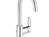 a close up of a faucet on a white background