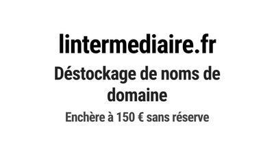 Nom de domaine lintermediaire.fr.