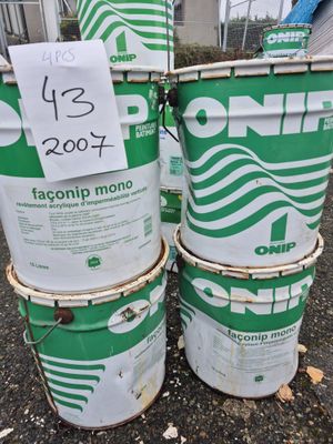 Lot de 4 seaux de revêtement acrylique d’imperméabilité de l…