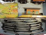 a lot of toy trains that are sitting on a shelf