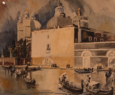 ANDRE MAIRE (1898 - 1984) Venise Aquarelle, signée en bas à …