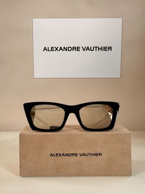 alexandere vauthier sunglasses in black and gold