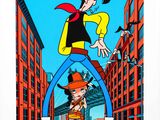 une image représentant un personnage de dessin animé vêtu d'une tenue de cow-boy