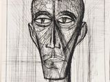 an image of a drawing of a man ' s face in a square