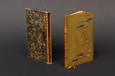 deux livres posés côte à côte sur une table
