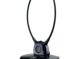 un casque noir muni d'un micro