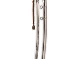 a pair of swords with a wooden handle on a white background