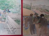 deux livres illustrés, posés sur une table