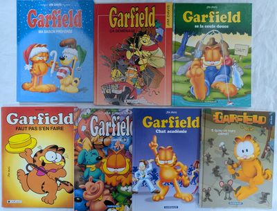 plusieurs livres pour enfants mettant en scène Garfield le chat, Garfield le chat, Garfield le chat et Garfield le chat