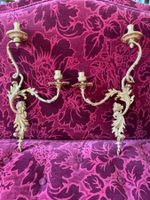 PAIRE D'APPLIQUES à deux bras de lumière en bronze ciselé et… (photo 3)