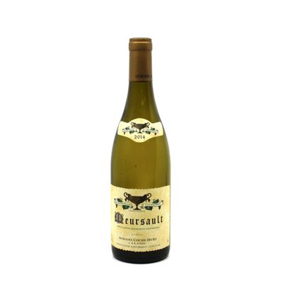 the bottle of white wine is sitting on a white surface