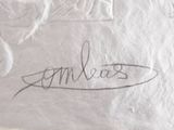a piece of paper with a drawing of a man on it