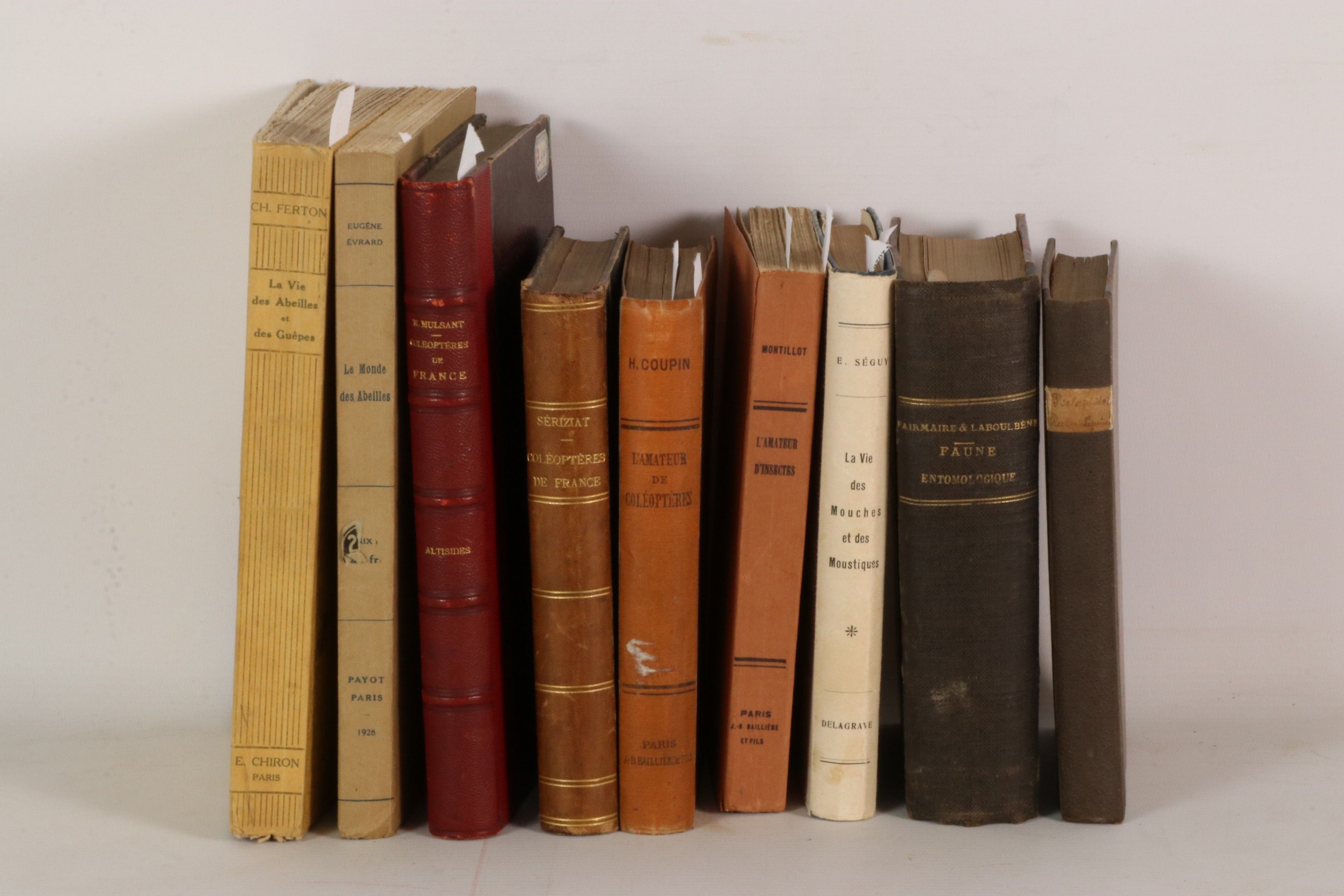 [ENTOMOLOGIE] Réunion de 9 volumes :