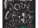 blackboard with white writing and green marker on it with a green marker