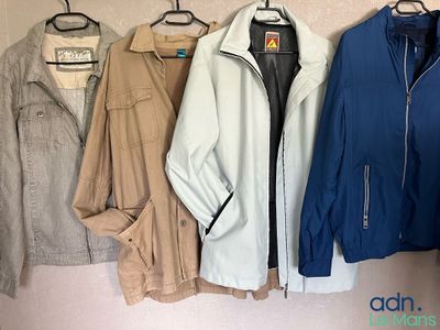Expédition obligatoire - Lot de 4 vestes homme en coton ou t…